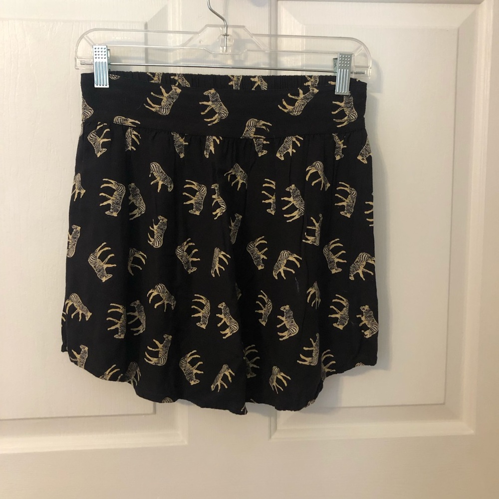 Animal print skirt